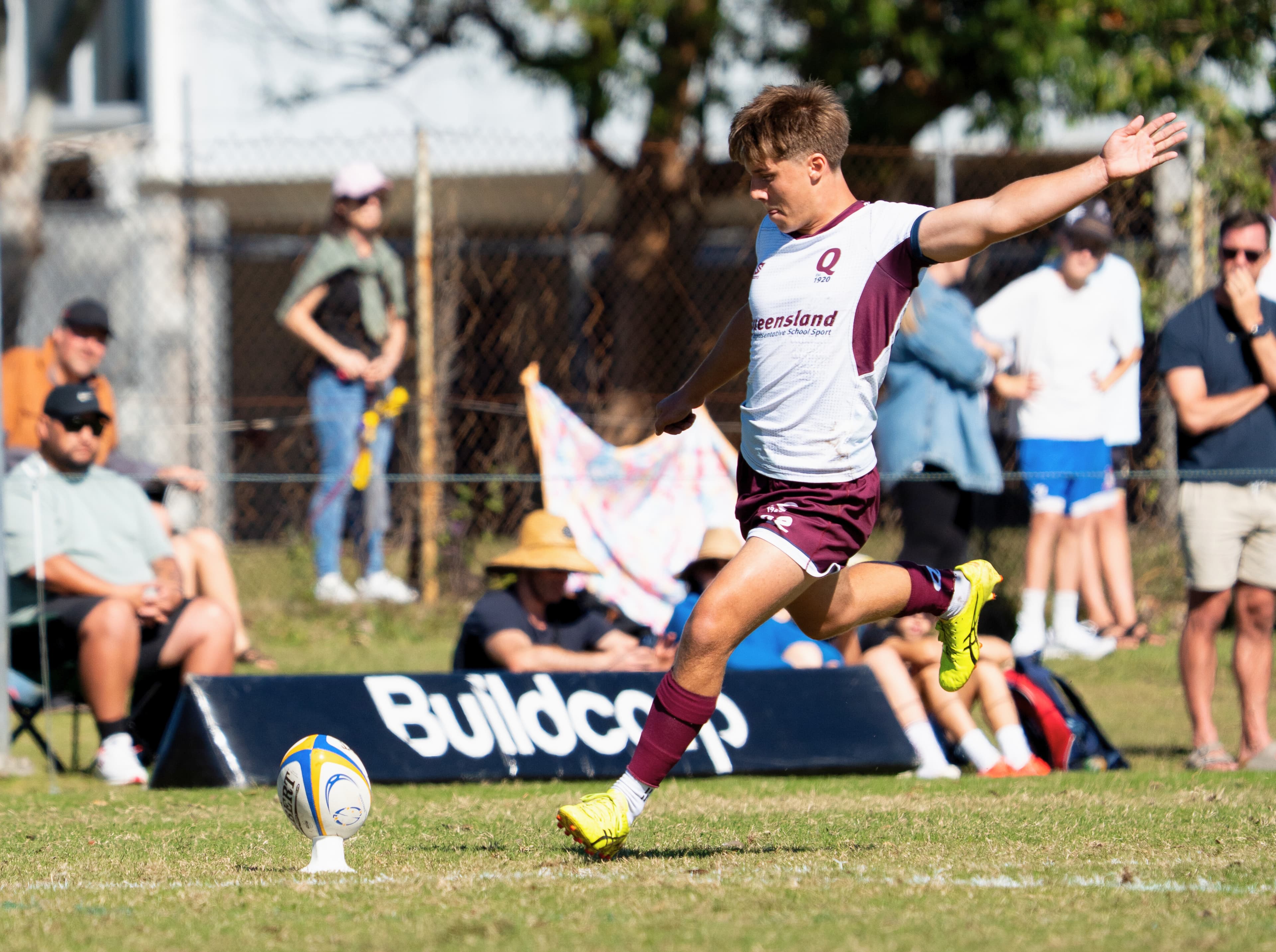 Queensland 2's Oliver Kennedy in action on the Sunshine Coast at the Buildcorp ASJRU Championships