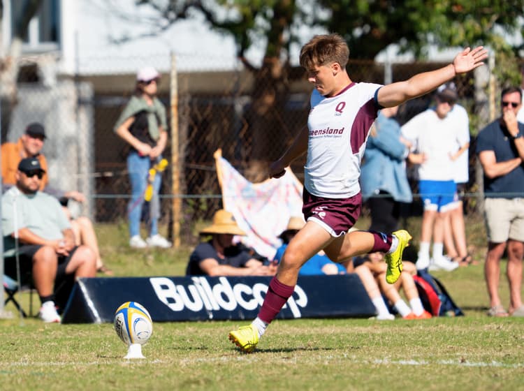Queensland 2's Oliver Kennedy in action on the Sunshine Coast at the Buildcorp ASJRU Championships