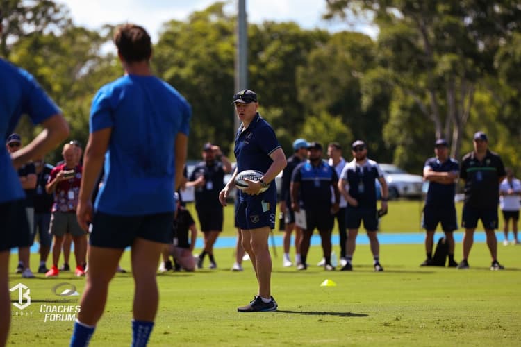 Joe Schmidt was the key demonstrator at the 2025 Youth Rugby Coaching Forum. Photo Supplied