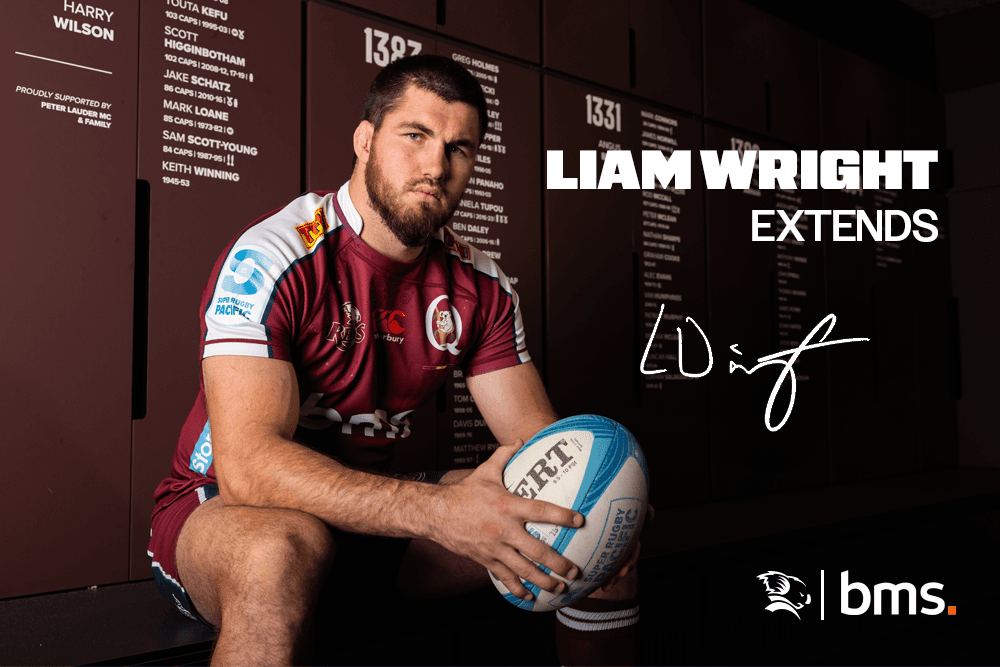 Liam Wright...backrow fixture extends at Queensland Reds