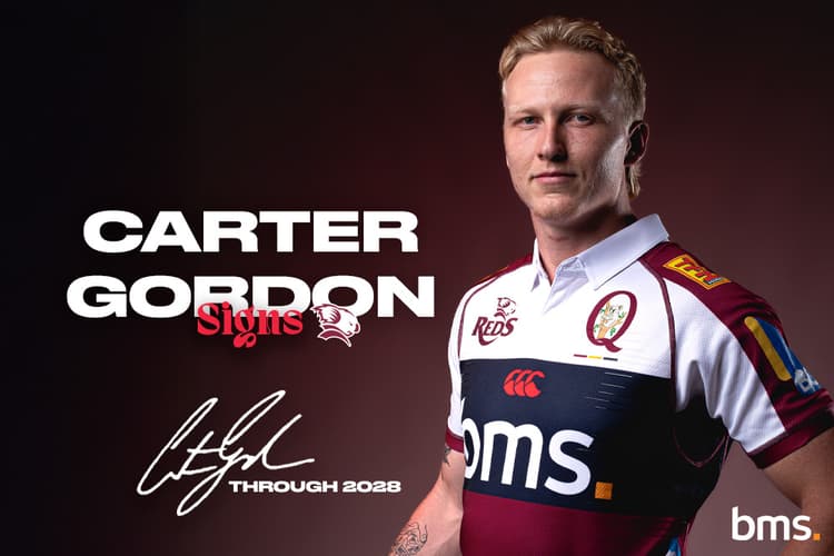 Wallaby No. 967 Carter Gordon has returned to Rugby with the Queensland Reds 