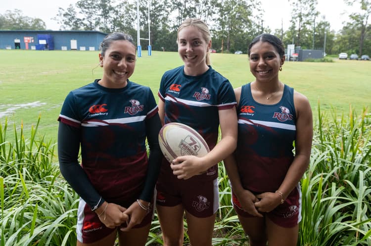 Reds trio (from left) Rhani Hagan, Sophie Duff and Fleur Ginn are in Dubai with Australia A