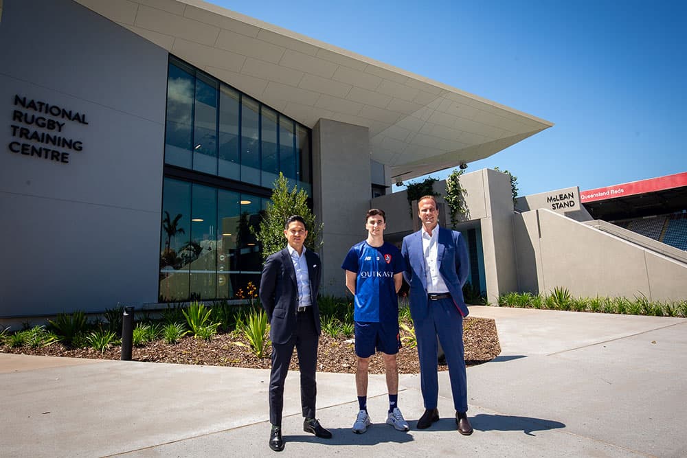 Kaz Patafta, Henry Hore and David Hanham at Ballymore. Photo: QRU Media/Tom Mitchell