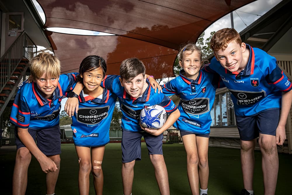 Students from St Williams Catholic Primary School. Photo: QRU Media 
