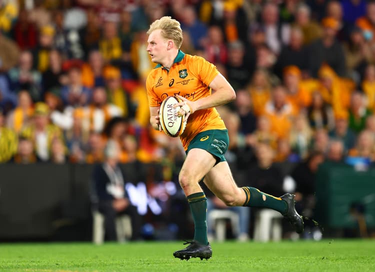 Tom Lynagh returns to the team and will start at flyhalf against Argentina in Townsville. Photo: Getty Images
