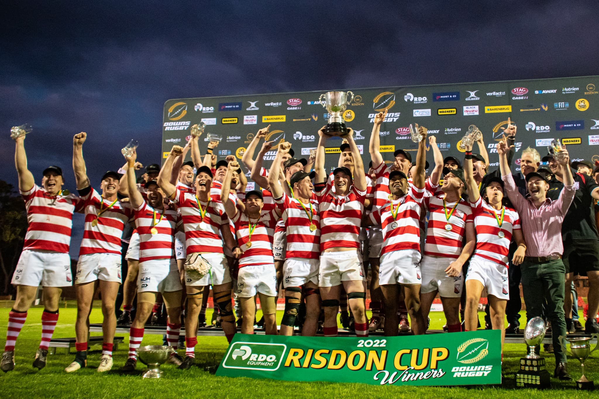 Toowoomba Rangers celebrate on the Darling Downs. Photo: Jimmy A Photography.