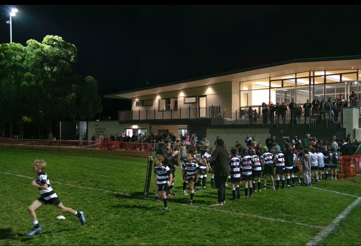The Mighty Under 10 Hillies christen the clubhouse