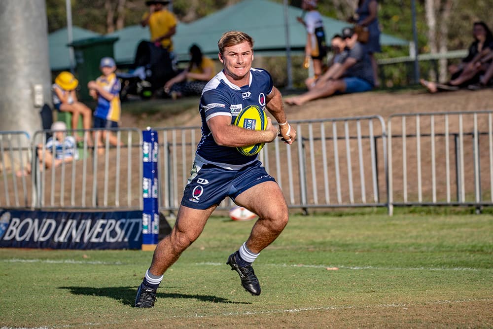 Joey Fittock is one of six Bond University representatives who will start on their home turf on Sunday. Photo: QRU Media/Brendan Hertel