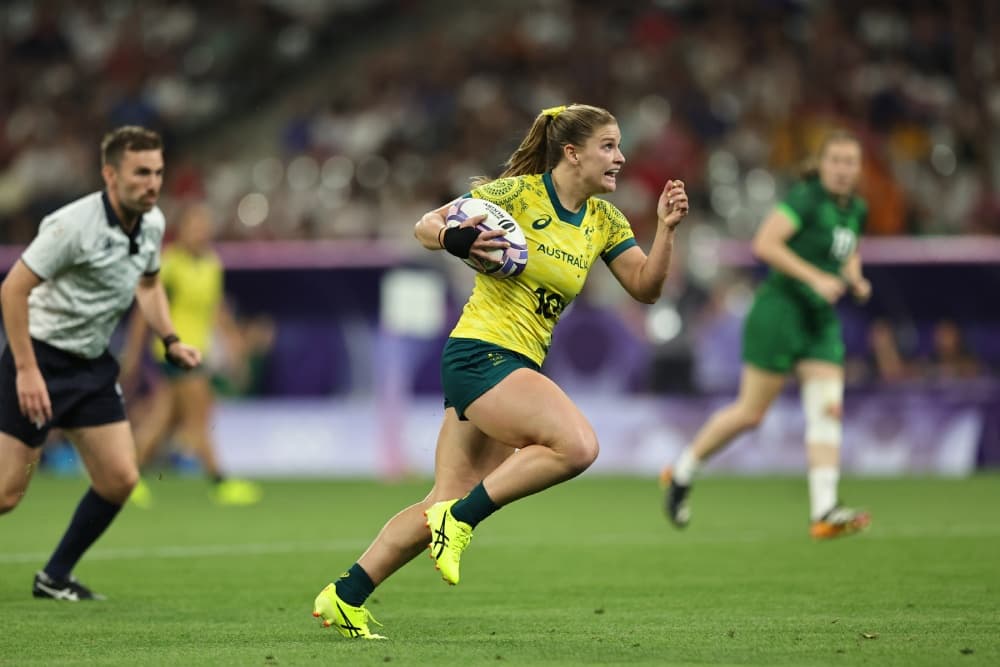 The Aussie women are underway in Paris. Photo: World Rugby

