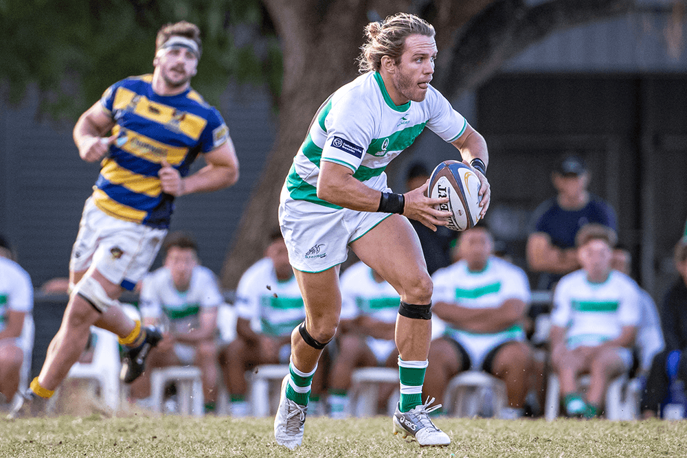 Tom Lucas on the attack against Easts. Photo: QRU Media/Brendan Hertel.