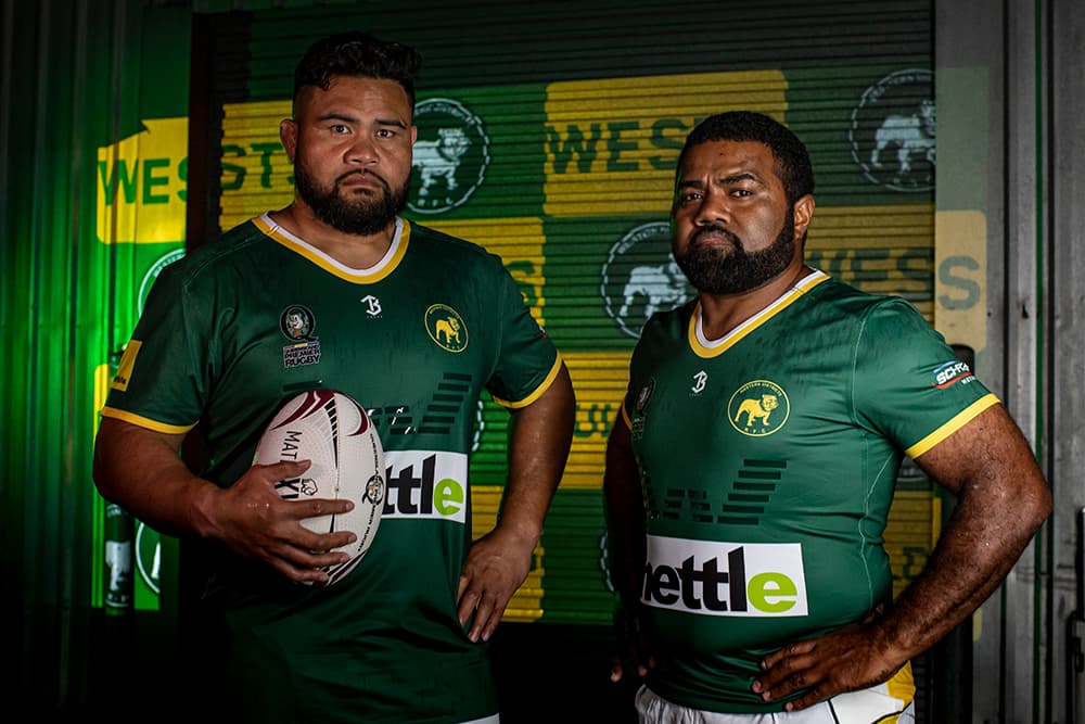 Wests players Latu Talakai & Vilikesa Raboiliku