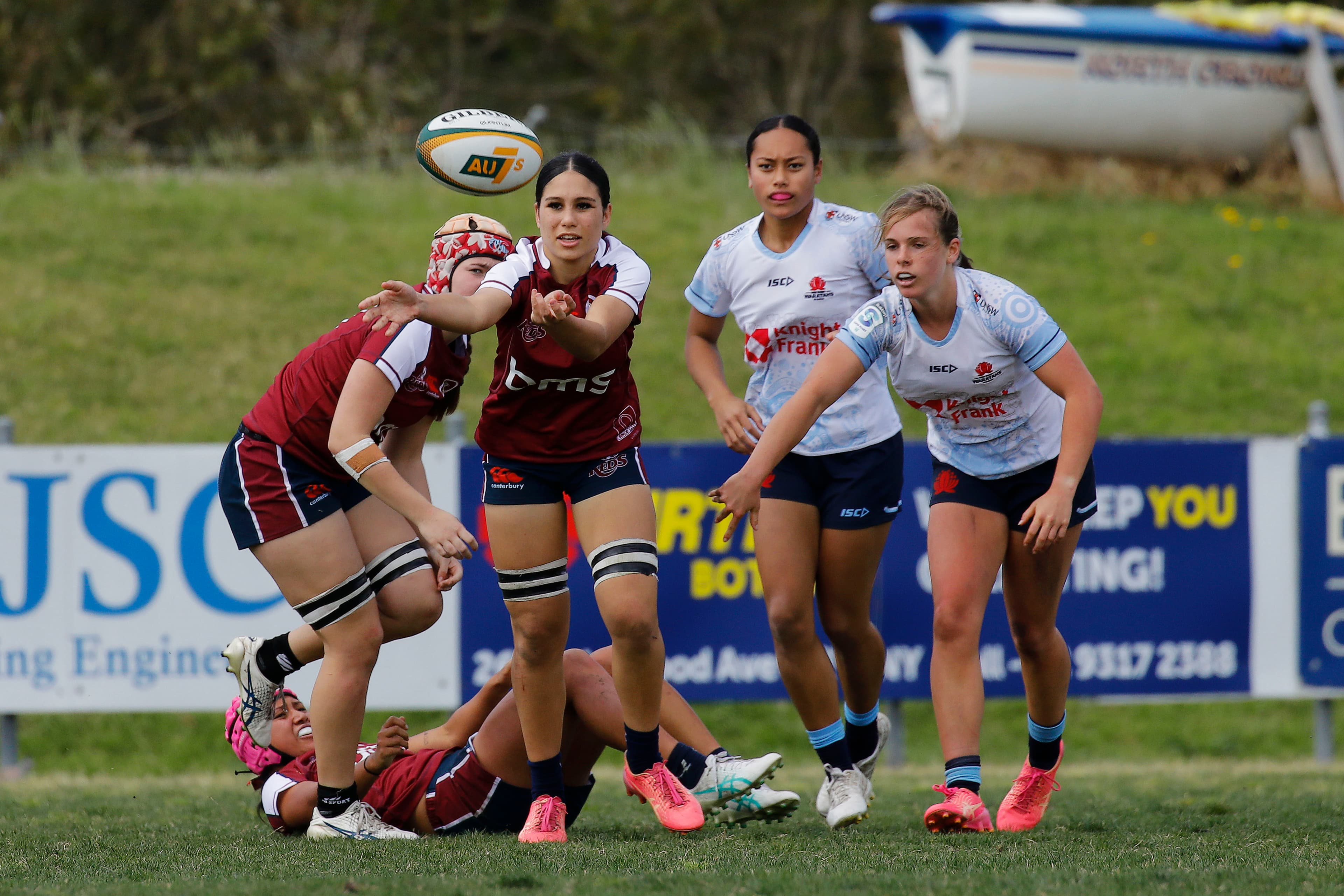 Queensland's Madi Pomerenke in action in last year's Next Gen 7s. Photo: Karen Watson