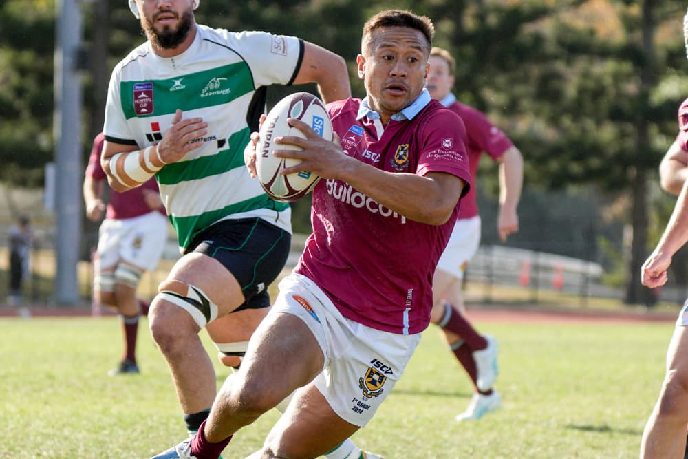 84-capped Chiefs flyhalf Tim Nanai Williams in action for the University of Queensland in the StoreLocal Hospital Cup. Image: Michael Glass