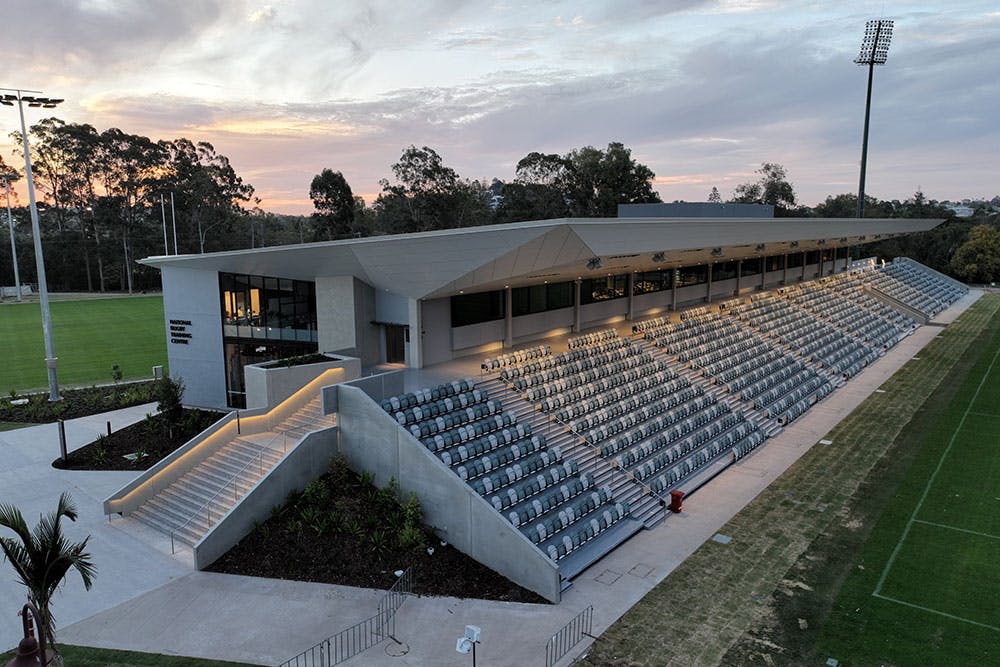 Ballymore's National Rugby Training Centre at sunset