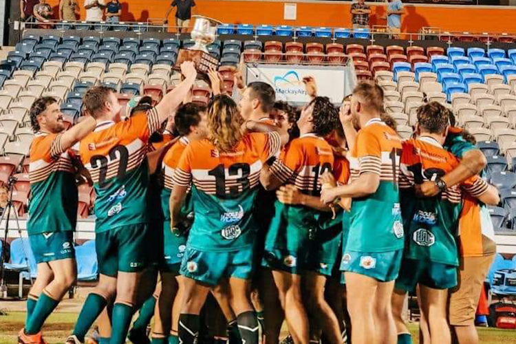 The Bowen Mudcrabs claimed the Mackay A Grade title over the weekend. Photo: Mackay Rugby Union Facebook.