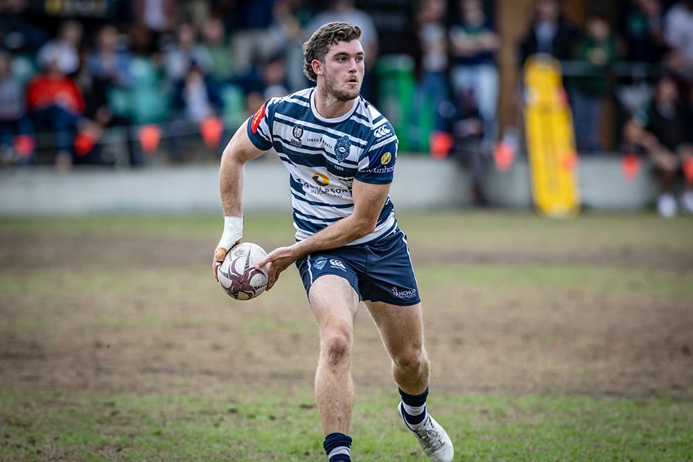 Lawson Creighton in action for Brothers in the minor semi-final. Photo: QRU Media/Brendan Heretl