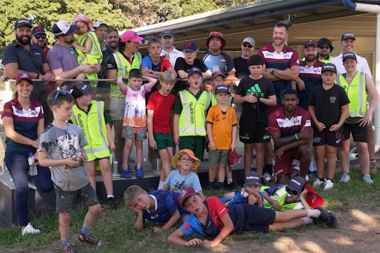 Everton Park Junior Rugby Club received a makeover thanks to Buildcorp's initiative to give back to grassroots rugby 