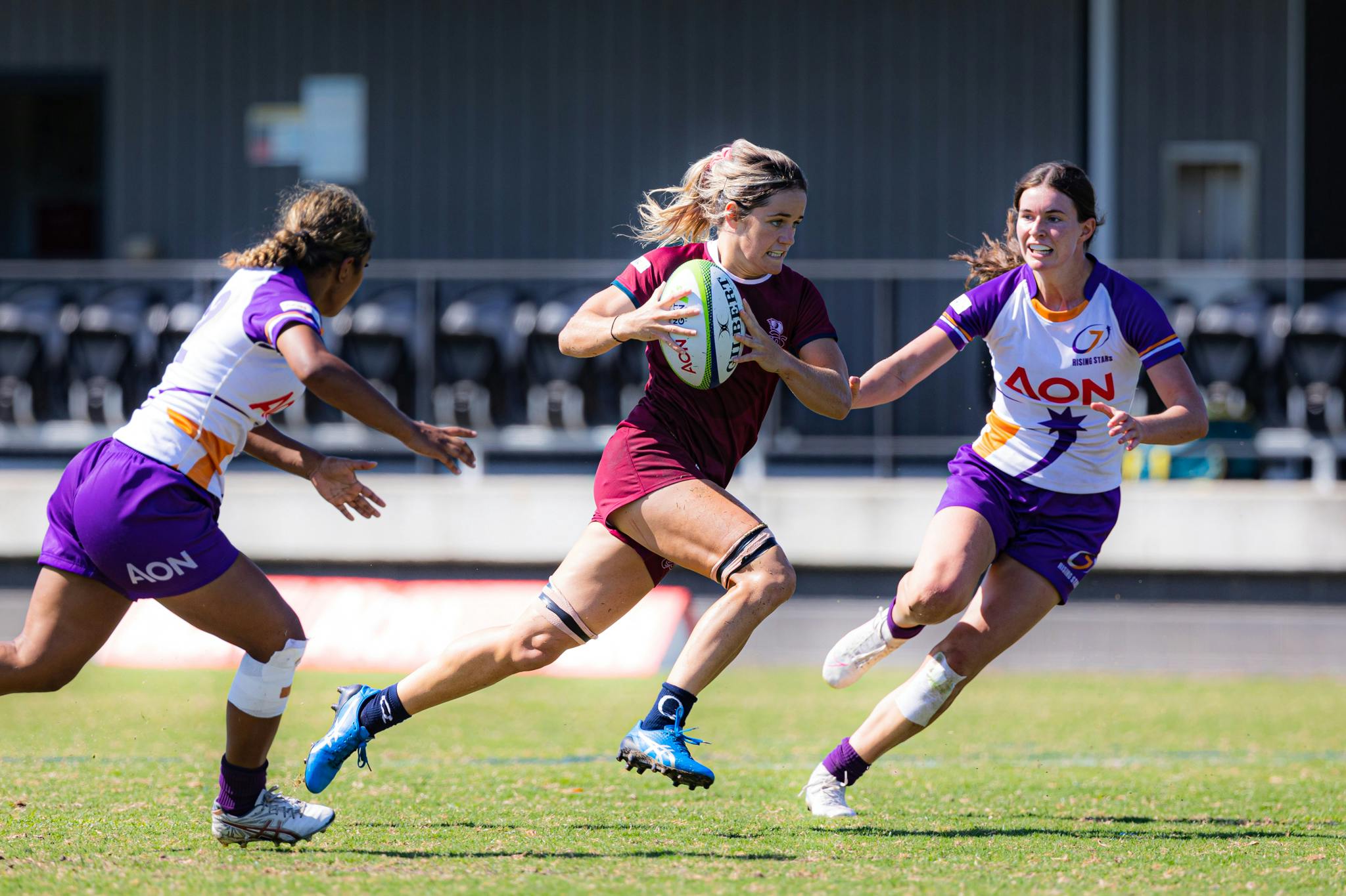 Dominque du Toit in action for the Reds 7s. 